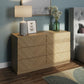 CATANIA 3+3 DRAWER CHEST - EURO OAK