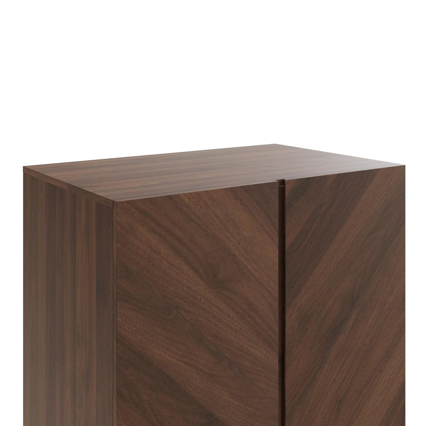 CATANIA 2 DOOR 1 DRAWER WARDROBE - ROYAL WALNUT