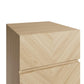 CATANIA PAIR OF 3-DRAWER BEDSIDE TABLE - EURO OAK