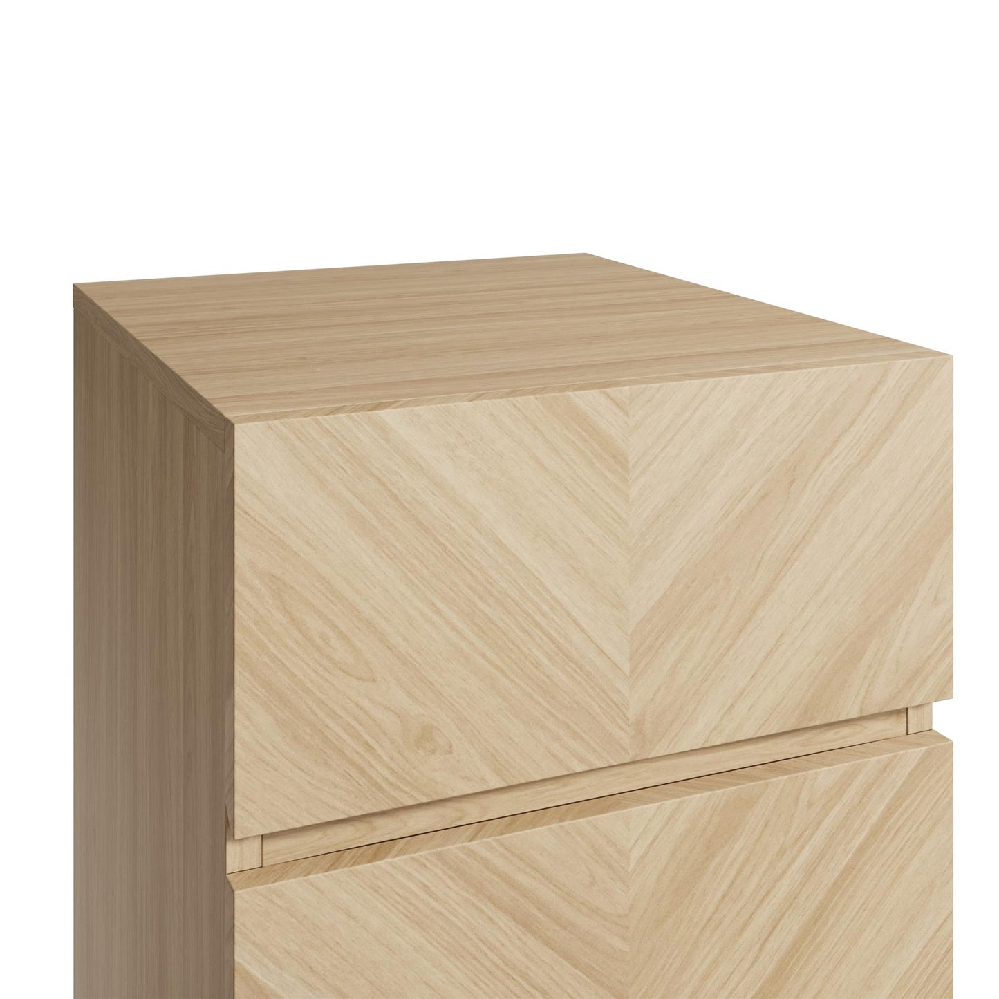 CATANIA PAIR OF 3-DRAWER BEDSIDE TABLE - EURO OAK