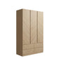 CATANIA 3 DOOR 4 DRAWER WARDROBE - EURO OAK