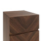 CATANIA PAIR OF 3-DRAWER BEDSIDE TABLE - ROYAL WALNUT