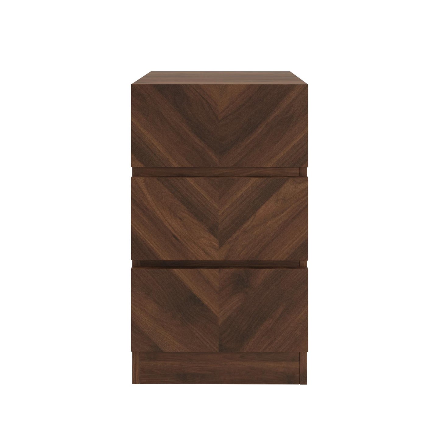 CATANIA PAIR OF 3-DRAWER BEDSIDE TABLE - ROYAL WALNUT