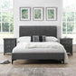 SANDERSON VELVET BED - 4FT6" DOUBLE - GREY