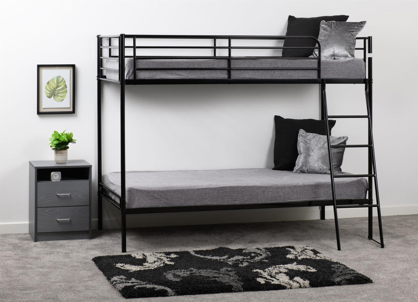 BRANDON BUNK BED - BLACK