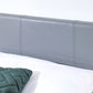 FAUX LEATHER END LIFT OTTOMAN BED - 4FT SMALL DOUBLE - GREY