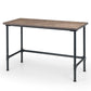 CARNEGIE PIPE OFFICE DESK - MOCHA ELM