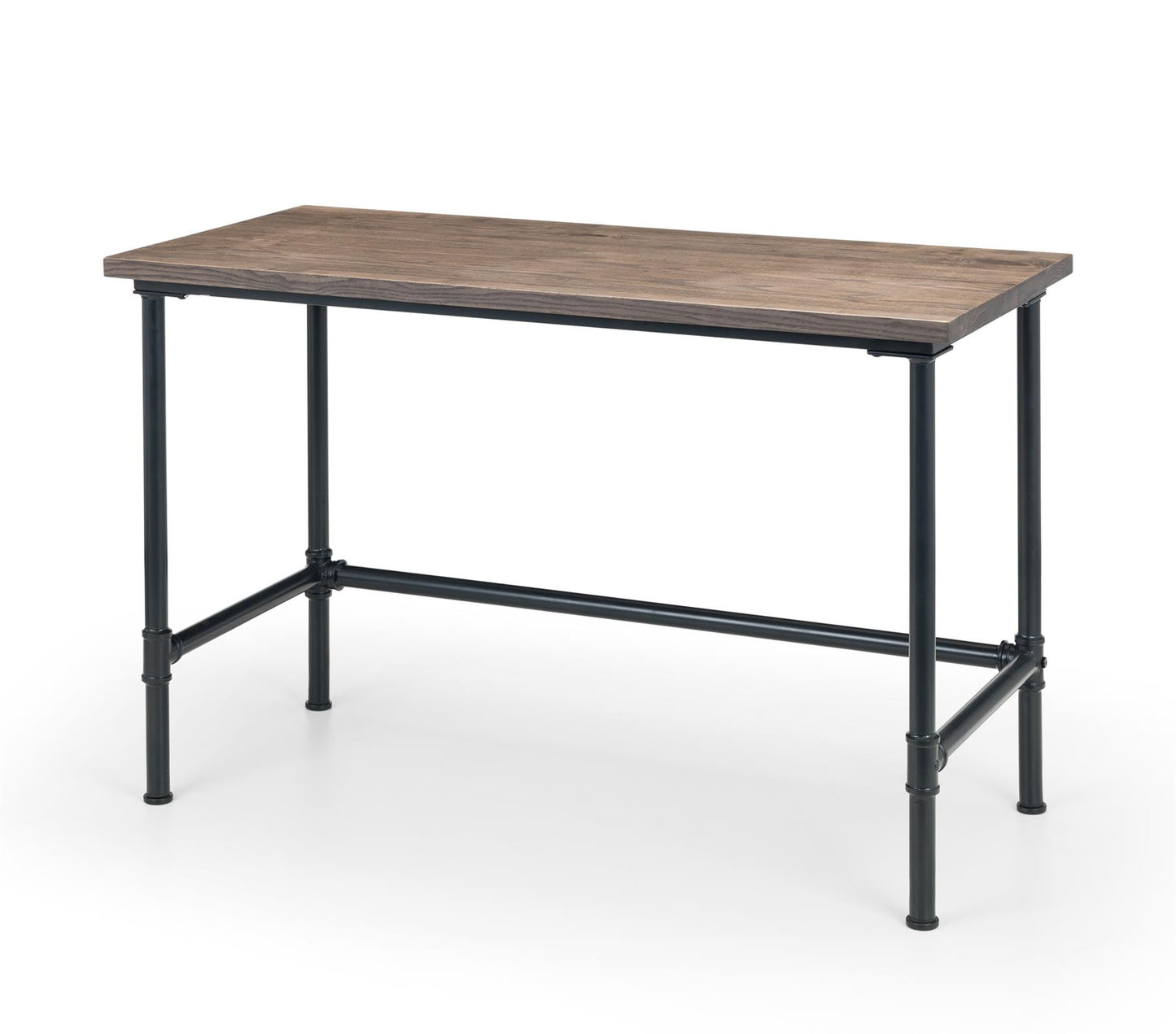 CARNEGIE PIPE OFFICE DESK - MOCHA ELM