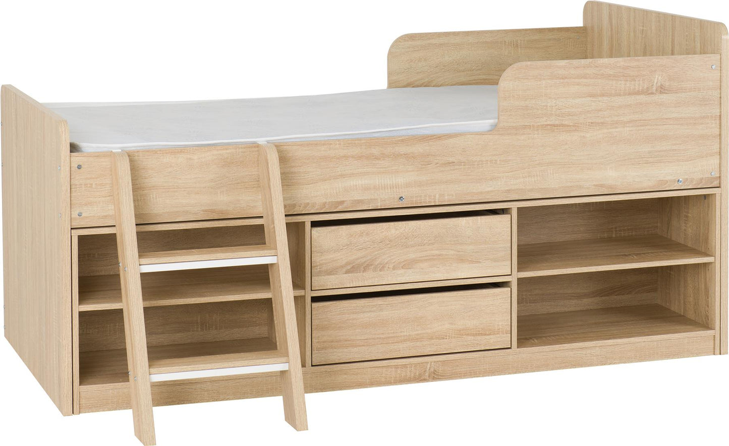 FELIX LOW SLEEPER BED - SONOMA OAK