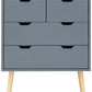 NYBORG 2+2 DRAWER CHEST - DARK GREY