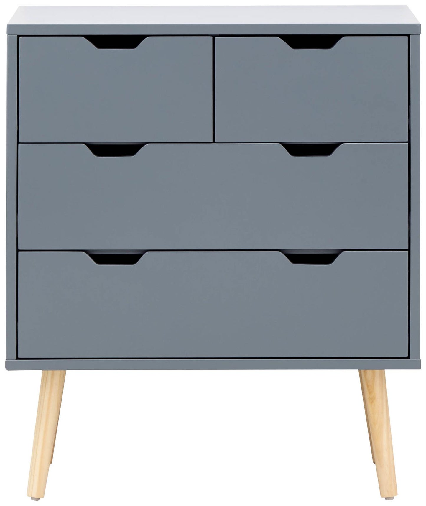 NYBORG 2+2 DRAWER CHEST - DARK GREY