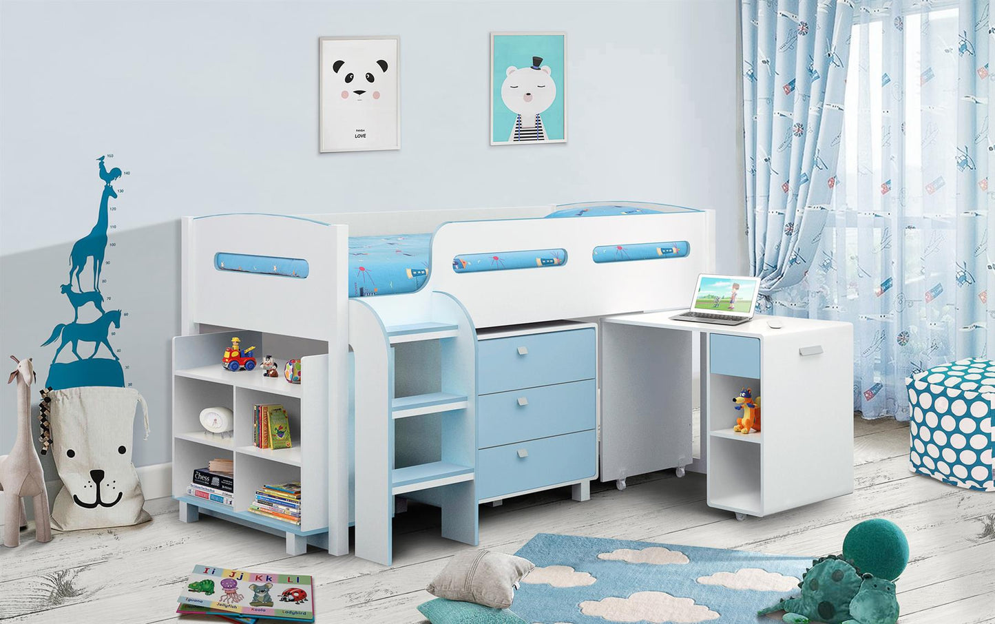 KIMBO CABIN BED - BLUE