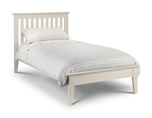 SALERNO WOODEN BED - 3FT SINGLE - IVORY