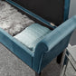 OSBOURNE STORAGE WINDOW SEAT - TEAL