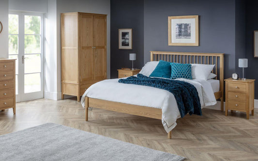 COTSWOLD WOODEN BED - 5FT KING SIZE - OAK