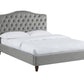 SORRENTO VELVET BED - 4FT6 DOUBLE - CAPPUCCINO