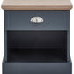 KENDAL 1-DRAWER BEDSIDE TABLE - SLATE BLUE