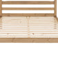 PANAMA WOODEN BED - 4FT6 DOUBLE - NATURAL WAX