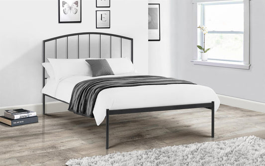 ONYX METAL BED - 4FT6" DOUBLE - ANTHRACITE (BLACK)