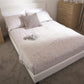 BED IN A BOX FAUX LEATHER BED - 4FT SMALL DOUBLE - WHITE