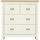 LANCASTER 2+2 DRAWER CHEST - CREAM