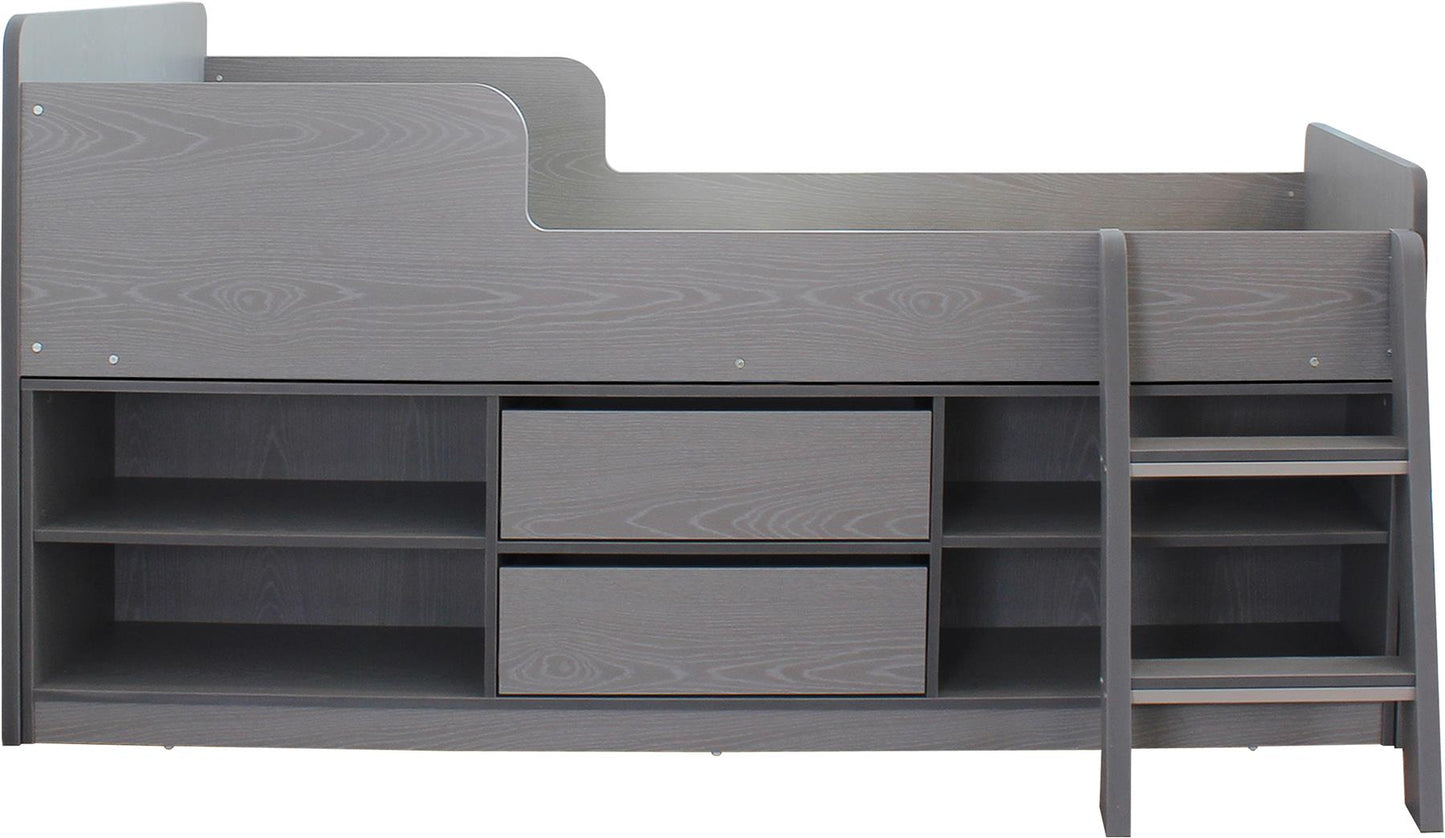 FELIX LOW SLEEPER BED - GREY