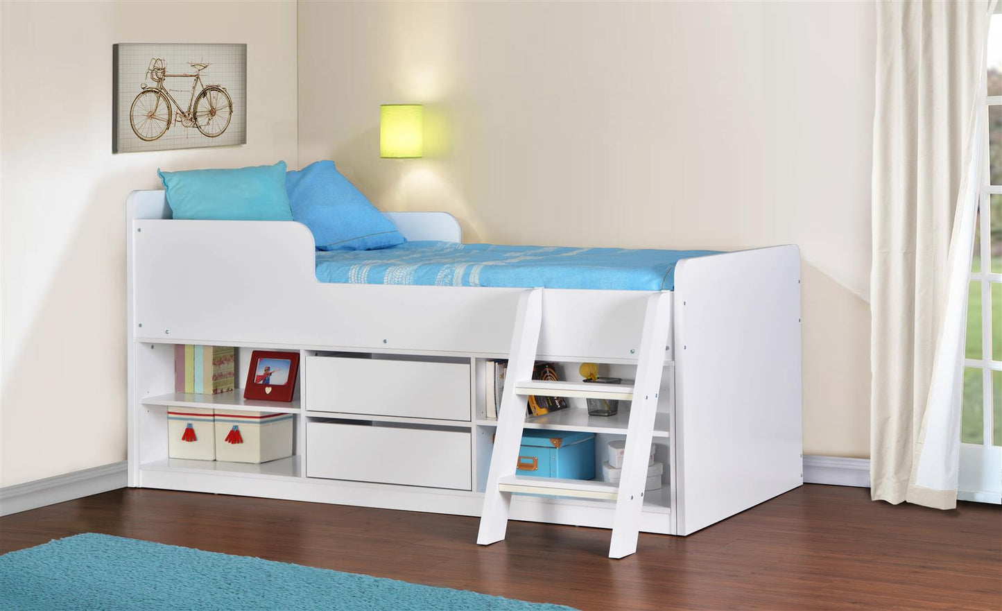 FELIX LOW SLEEPER BED - WHITE