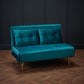 MADISON VELVET SOFA BED - TEAL