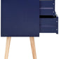 PAIR OF NYBORG 2-DRAWER BEDSIDE TABLES - NIGHTSHADOW BLUE