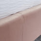 PETTINE VELVET END LIFT OTTOMAN BED - 4FT6 DOUBLE - BLUSH PINK