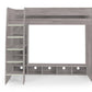 NEBULA GAMING HIGH SLEEPER BUNK BED - GREY OAK