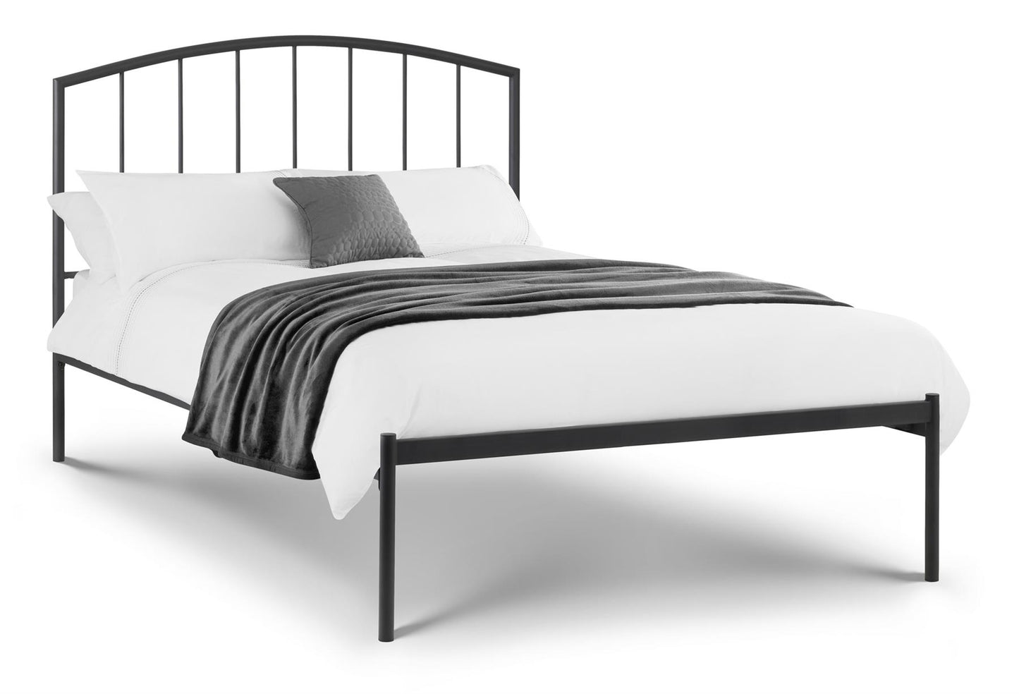 ONYX METAL BED - 4FT6" DOUBLE - ANTHRACITE (BLACK)