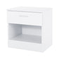 OTTAWA 1-DRAWER BEDSIDE TABLE - WHITE