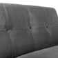 MONZA VELVET SOFA BED - GREY