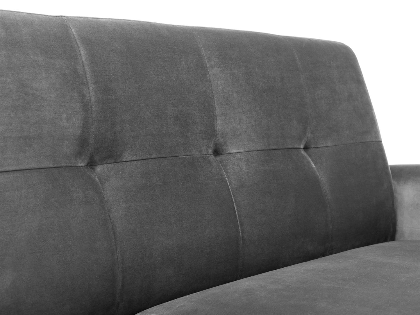 MONZA VELVET SOFA BED - GREY