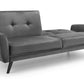 MONZA VELVET SOFA BED - GREY