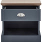 KENDAL 1-DRAWER BEDSIDE TABLE - SLATE BLUE