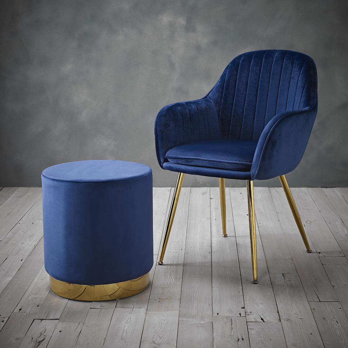 LARA POUFFE - ROYAL BLUE