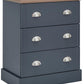 KENDAL 3 DRAWER CHEST - SLATE BLUE