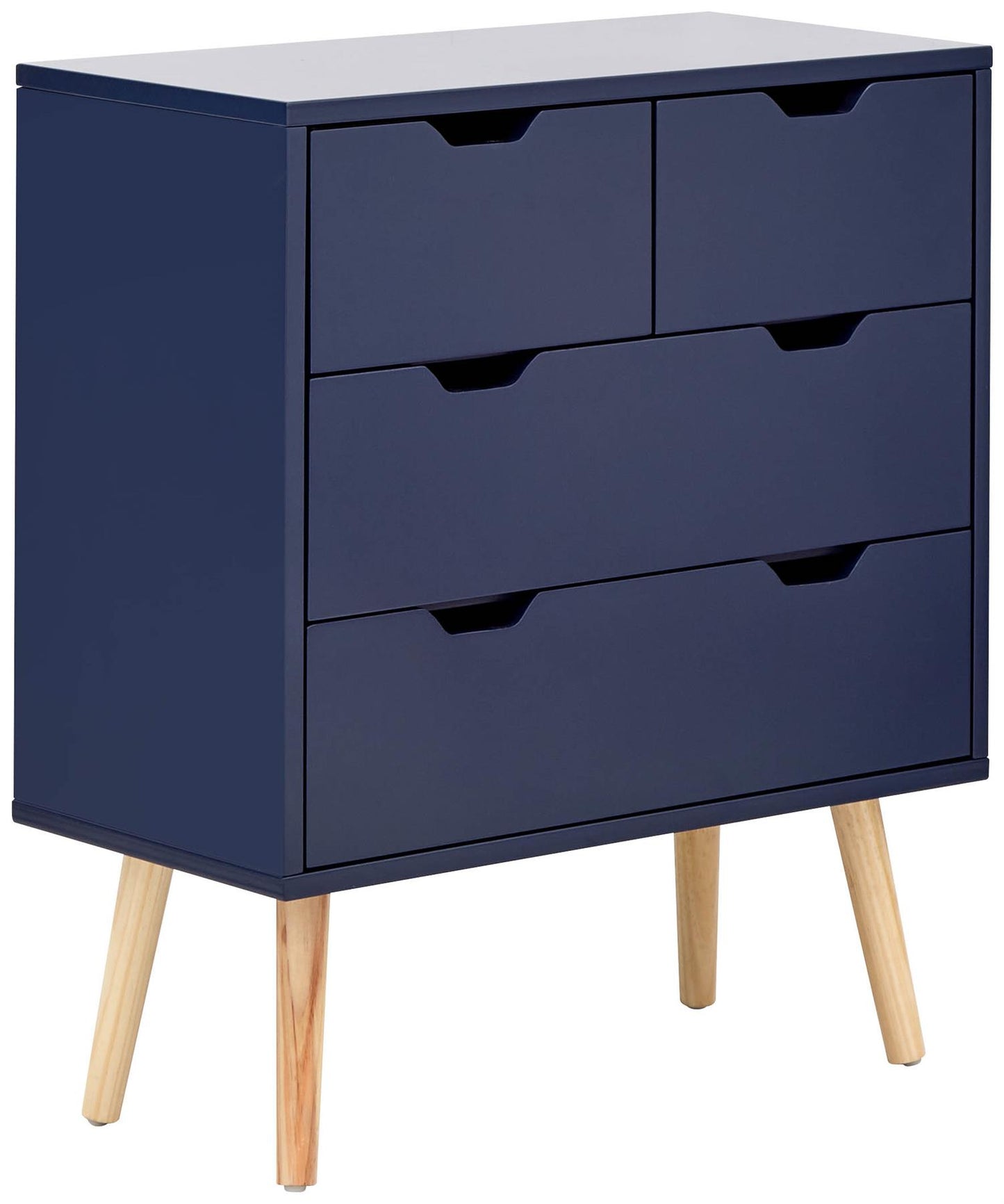 NYBORG 2+2 DRAWER CHEST - NIGHTSHADOW BLUE