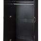 ALPHA 2 DOOR DOUBLE WARDROBE - BLACK