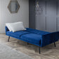 AFINA VELVET SOFA BED - BLUE