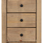 PANAMA 3-DRAWER BEDSIDE TABLE - NATURAL WAX