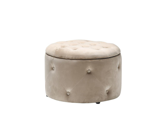 CLEO STORAGE POUFFE - BEIGE