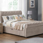 RAVELLO CHENILLE 2-DRAWER BED - 4FT6 DOUBLE - MINK