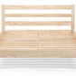 SAMI WOODEN BED - 4FT6" DOUBLE - UNFINISHED PINE