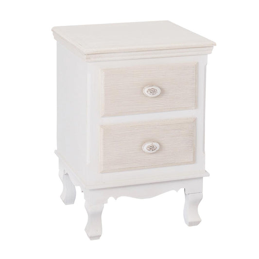 JULIETTE 2-DRAWER BEDSIDE TABLE - WHITE