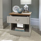 KENDAL 1-DRAWER BEDSIDE TABLE - GREY