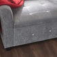 VERONA CHENILLE STORAGE WINDOW SEAT - GREY