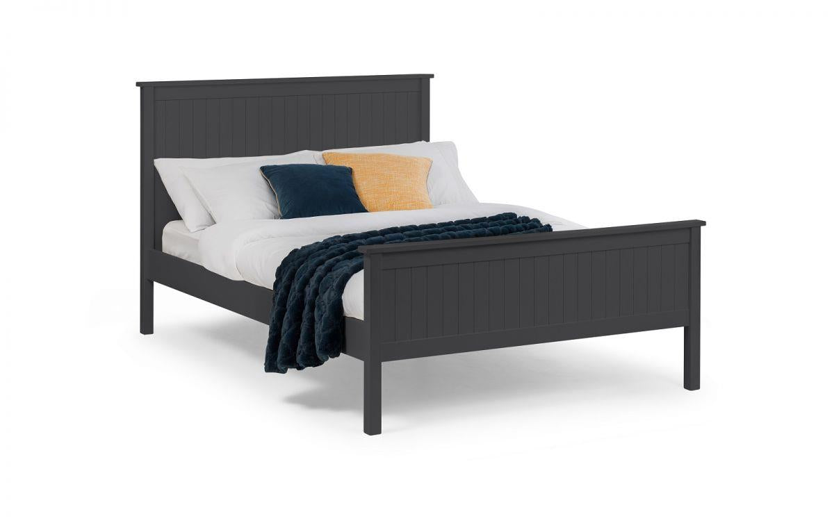 MAINE WOODEN BED - 3FT SINGLE - ANTHRACITE